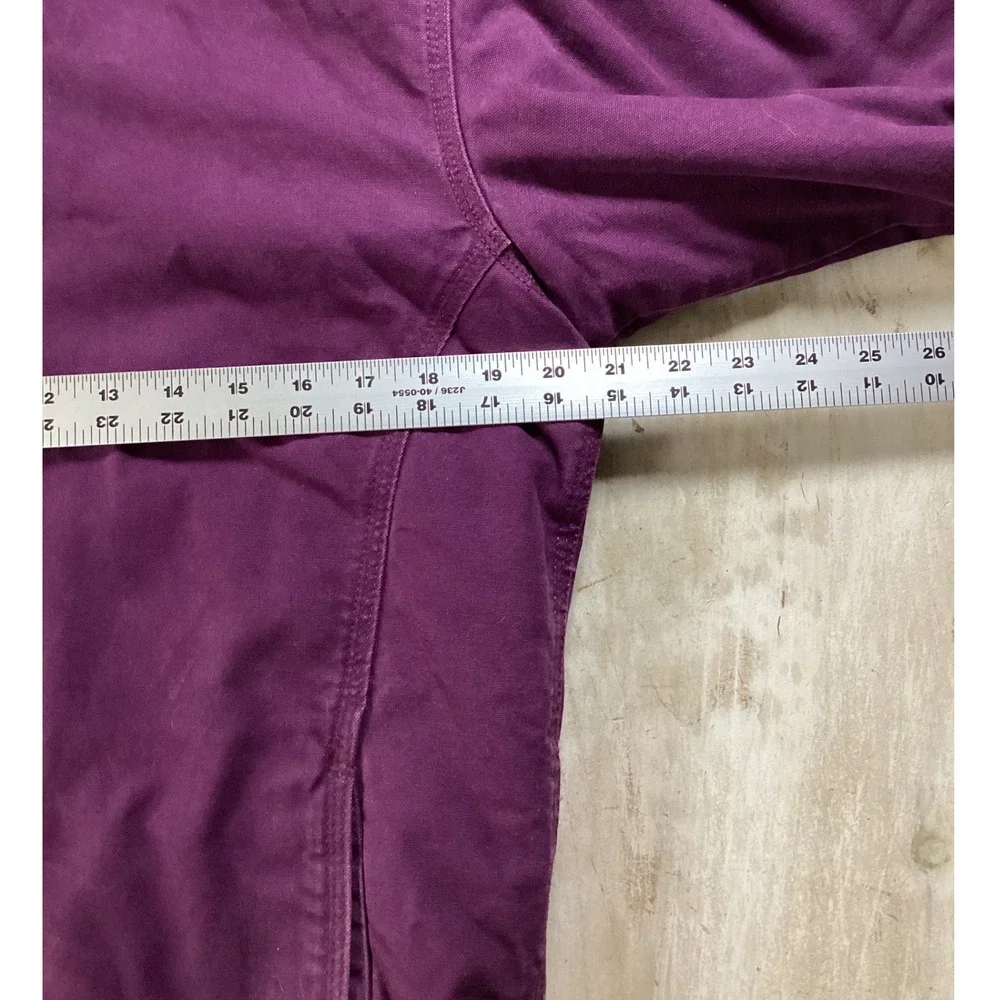 Youth C E Schmidt Workwear‎ Sherpa Lined Hooded Jacket Purple Size L Chore Coat
